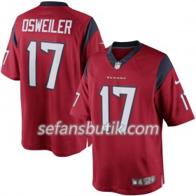 Houston Texans Tröjor Brock Osweiler 17 Nike Röd - Herr